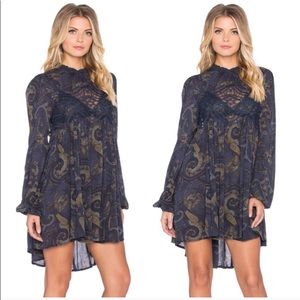 Free People Sweet Thing Paisley Lace Tunic